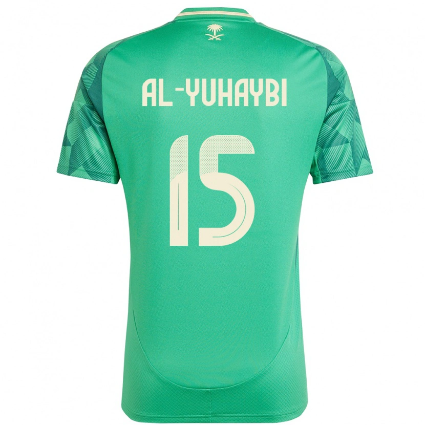 DanxenキッズサウジアラビアAmar Al-Yuhaybi#15緑ホームシャツ24-26ジャージーユニフォーム