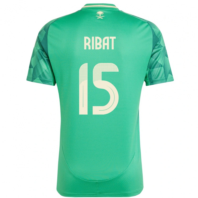 DanxenキッズサウジアラビアAbdulaziz Ribat#15緑ホームシャツ24-26ジャージーユニフォーム