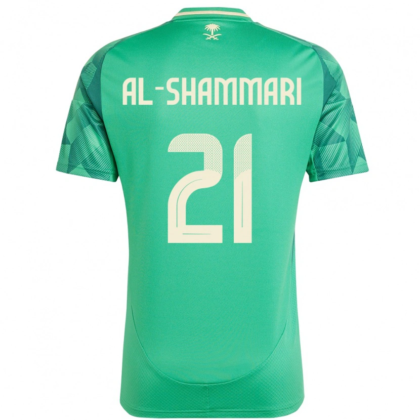 DanxenキッズサウジアラビアMusaed Al-Shammari#21緑ホームシャツ24-26ジャージーユニフォーム