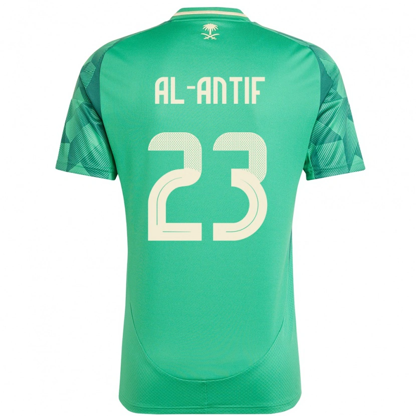 DanxenキッズサウジアラビアHabib Al-Antif#23緑ホームシャツ24-26ジャージーユニフォーム