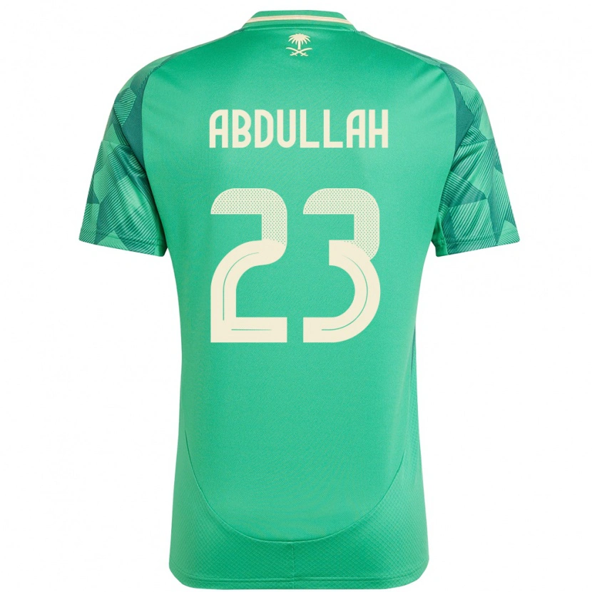 DanxenキッズサウジアラビアNawaf Abdullah#23緑ホームシャツ24-26ジャージーユニフォーム