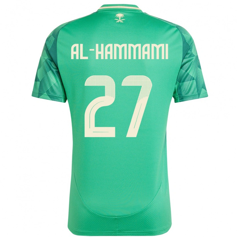 Danxenキッズサウジアラビアハマム・アル・ハマミ#27緑ホームシャツ24-26ジャージーユニフォーム