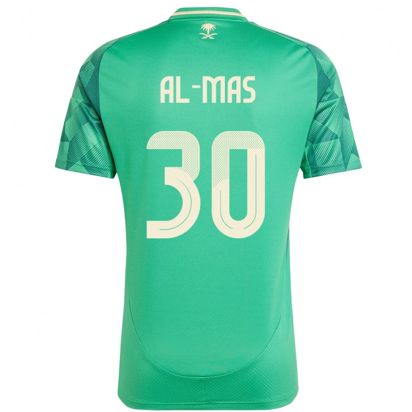 DanxenキッズサウジアラビアAbdullah Al-Mas#30緑ホームシャツ24-26ジャージーユニフォーム