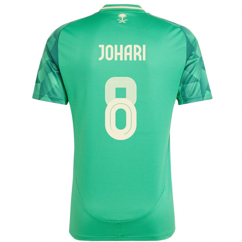 DanxenキッズサウジアラビアLayan Johari#8緑ホームシャツ24-26ジャージーユニフォーム
