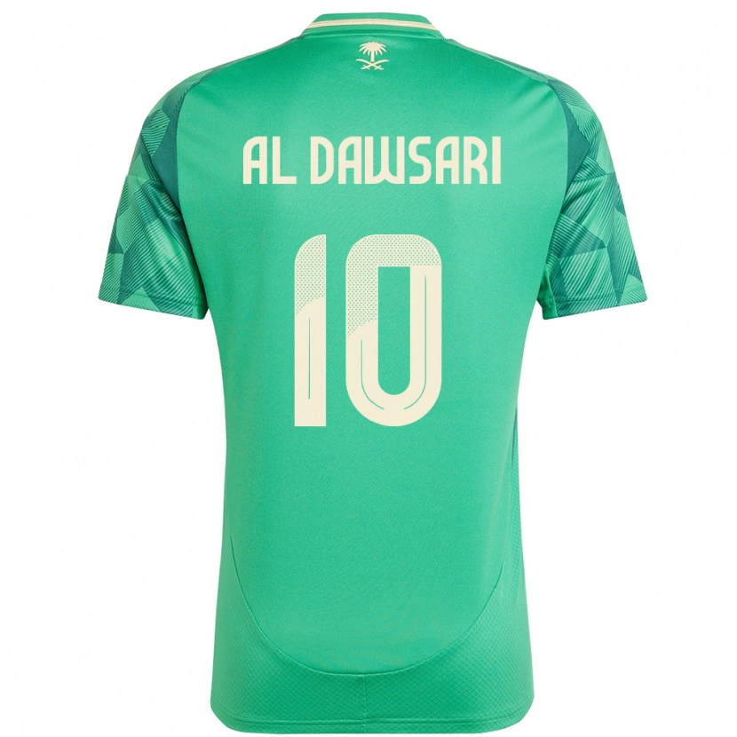 Danxenキッズサウジアラビアサーレム・アッ＝ドーサリー#10緑ホームシャツ24-26ジャージーユニフォーム