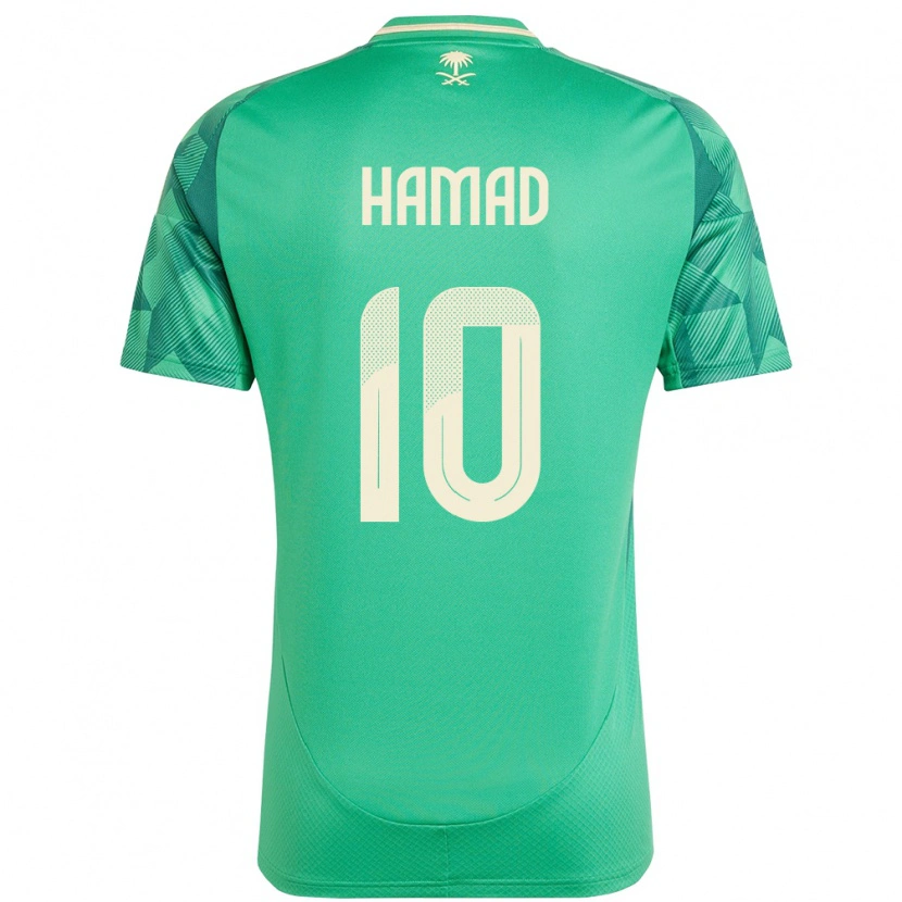 DanxenキッズサウジアラビアSarah Hamad#10緑ホームシャツ24-26ジャージーユニフォーム