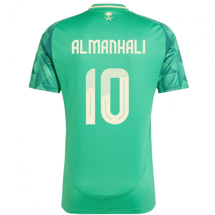 DanxenキッズサウジアラビアSuwailem Almanhali#10緑ホームシャツ24-26ジャージーユニフォーム