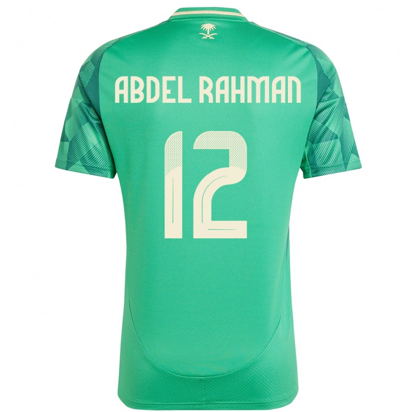 DanxenキッズサウジアラビアMona Abdel Rahman#12緑ホームシャツ24-26ジャージーユニフォーム