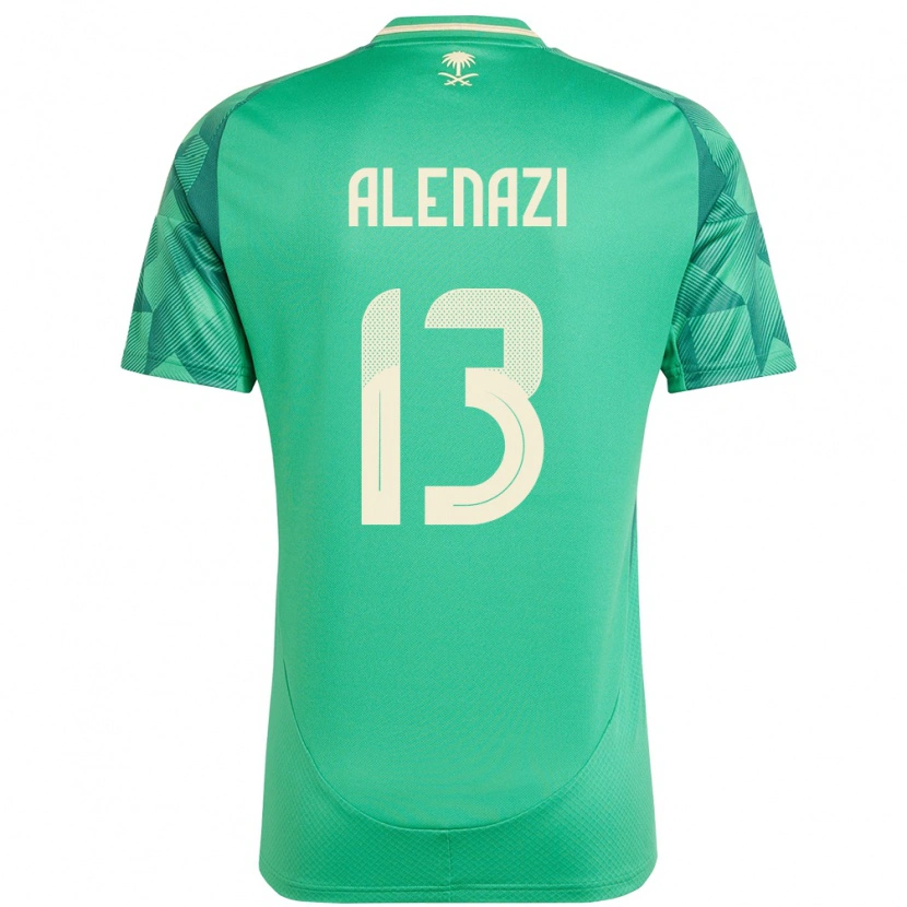 DanxenキッズサウジアラビアAbdullah Alenazi#13緑ホームシャツ24-26ジャージーユニフォーム
