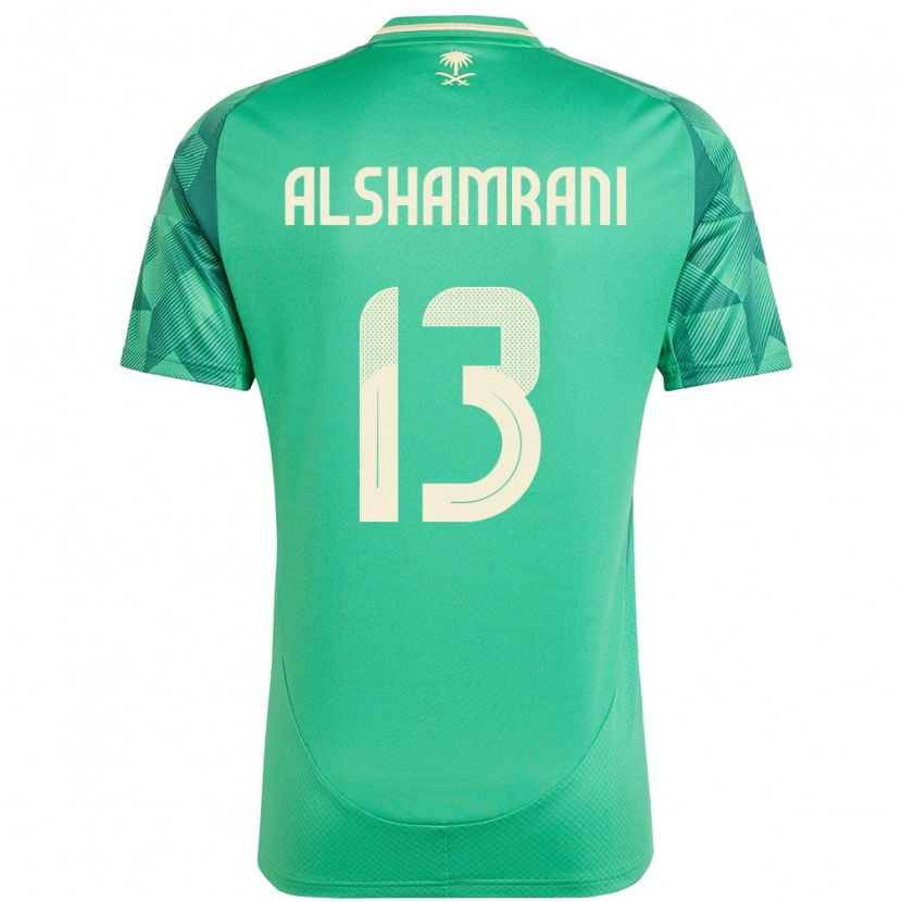DanxenキッズサウジアラビアFarha Alshamrani#13緑ホームシャツ24-26ジャージーユニフォーム
