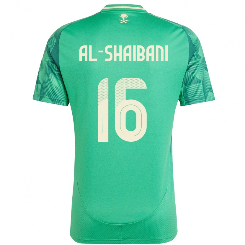 DanxenキッズサウジアラビアAsrar Al Shaibani#16緑ホームシャツ24-26ジャージーユニフォーム
