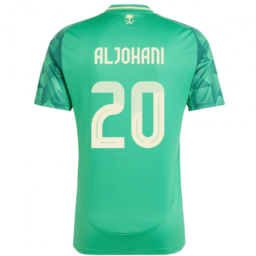 DanxenキッズサウジアラビアZiyad Aljohani#20緑ホームシャツ24-26ジャージーユニフォーム