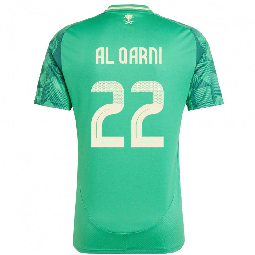 Danxenキッズサウジアラビアファウワーズ・アル＝ガルニー#22緑ホームシャツ24-26ジャージーユニフォーム