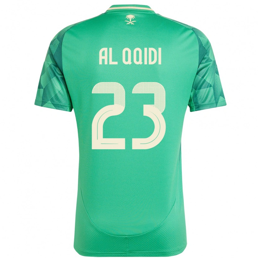 DanxenキッズサウジアラビアNawaf Al Qqidi#23緑ホームシャツ24-26ジャージーユニフォーム