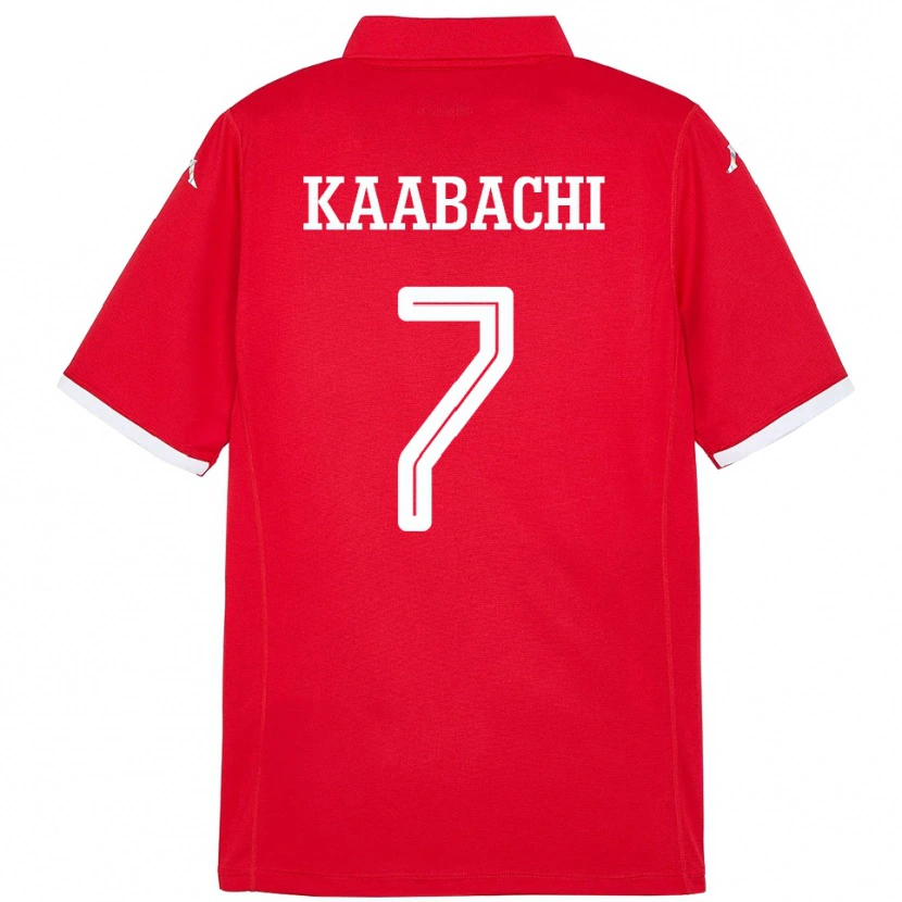 DanxenキッズチュニジアElla Kaabachi#7赤ホームシャツ24-26ジャージーユニフォーム