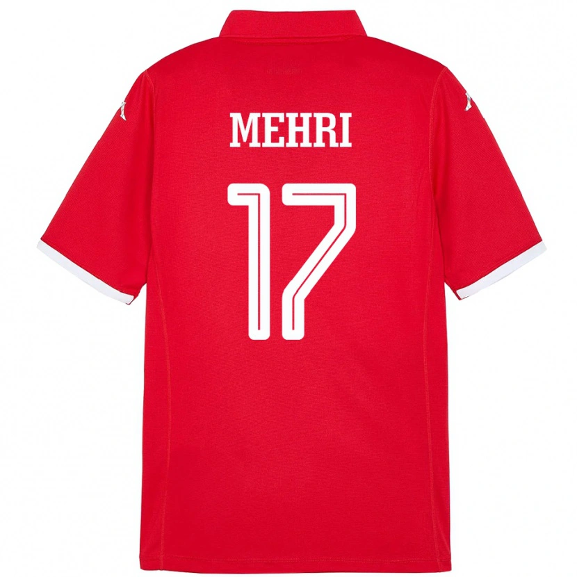 DanxenキッズチュニジアMalek Mehri#17赤ホームシャツ24-26ジャージーユニフォーム