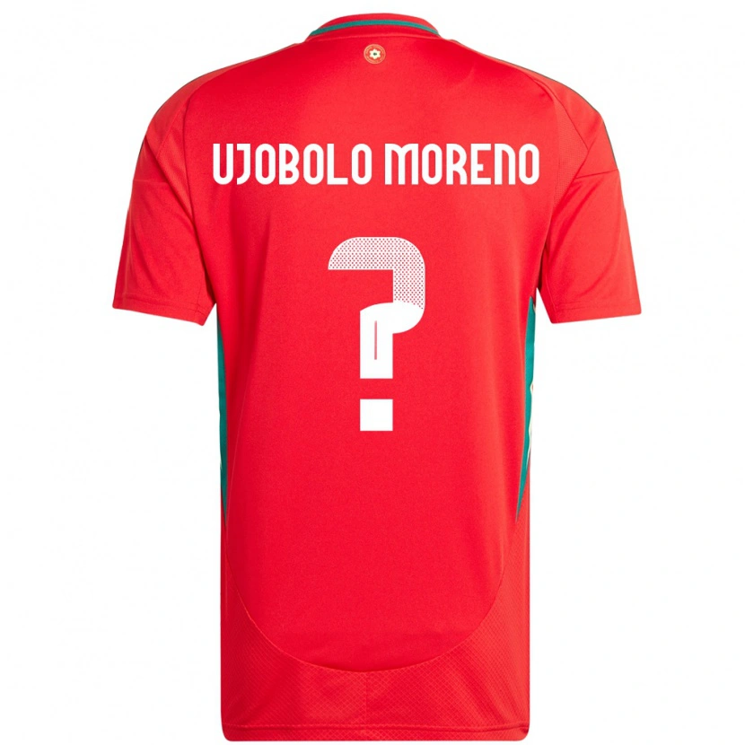 DanxenキッズウェールズSergeant Ujobolo Moreno#0赤ホームシャツ24-26ジャージーユニフォーム