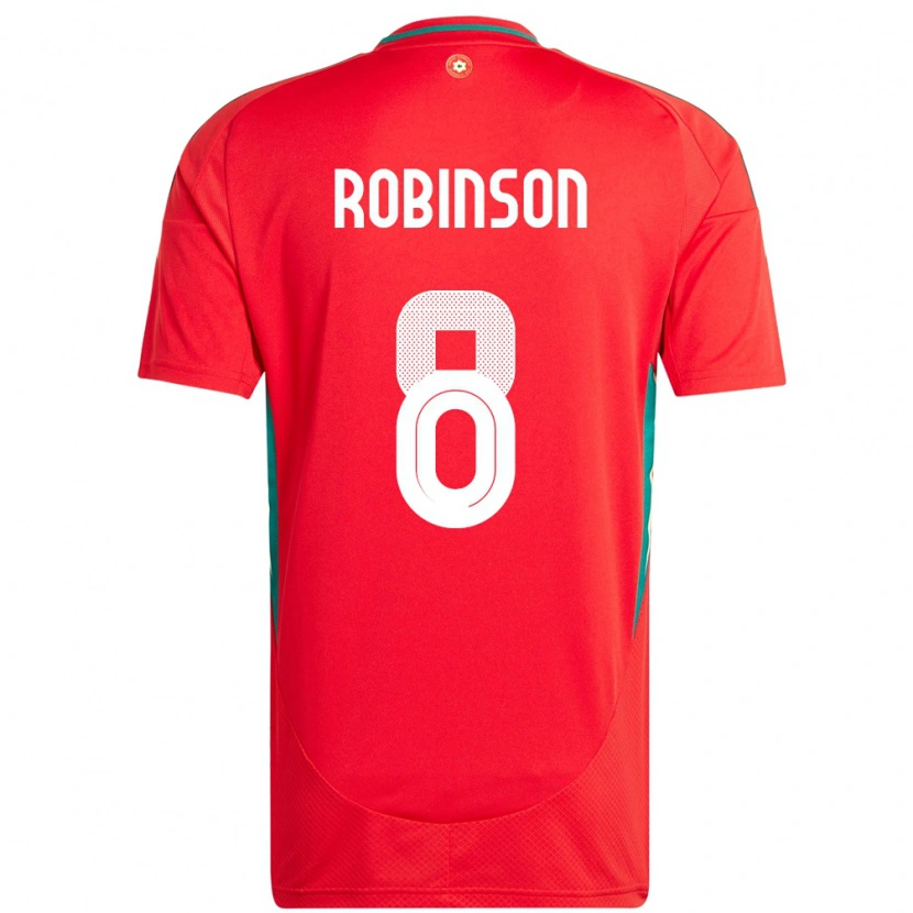 DanxenキッズウェールズMilo Robinson#8赤ホームシャツ24-26ジャージーユニフォーム