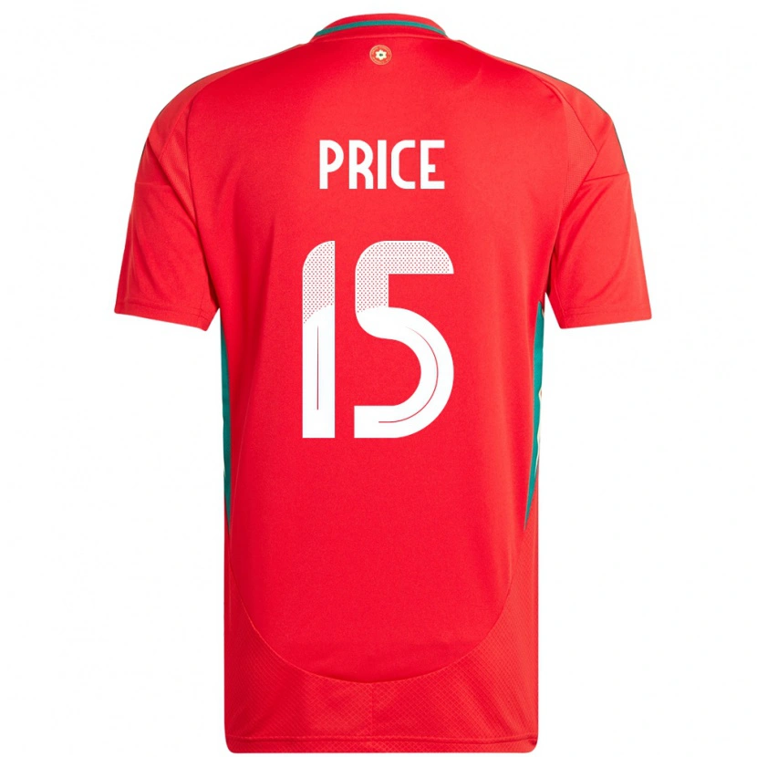 DanxenキッズウェールズTom Price#15赤ホームシャツ24-26ジャージーユニフォーム