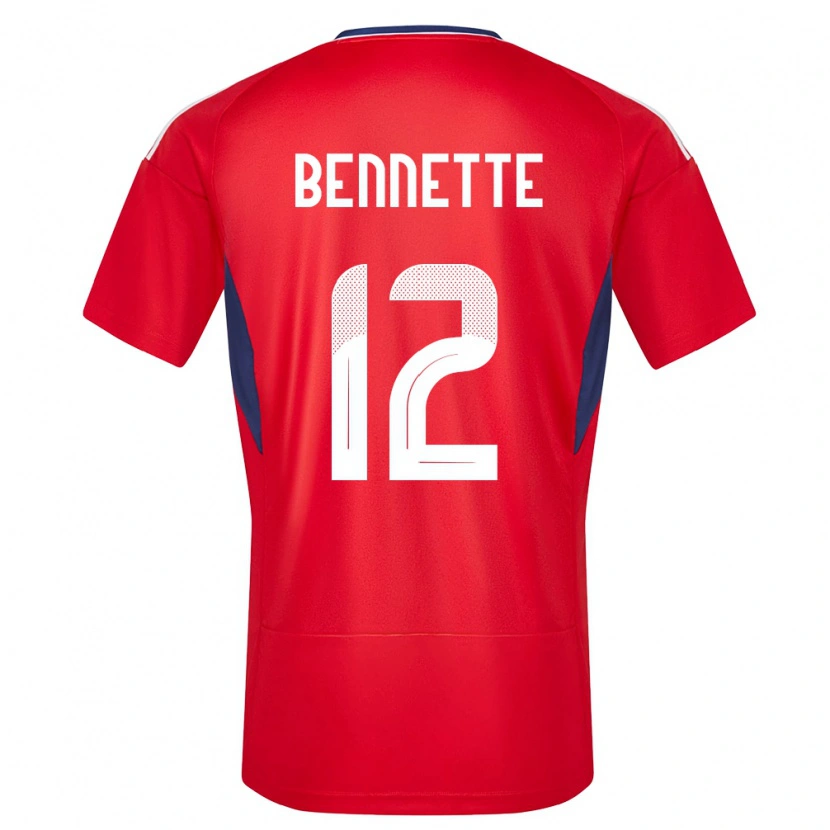 DanxenキッズコスタリカNick Bennette#12赤ホームシャツ24-26ジャージーユニフォーム