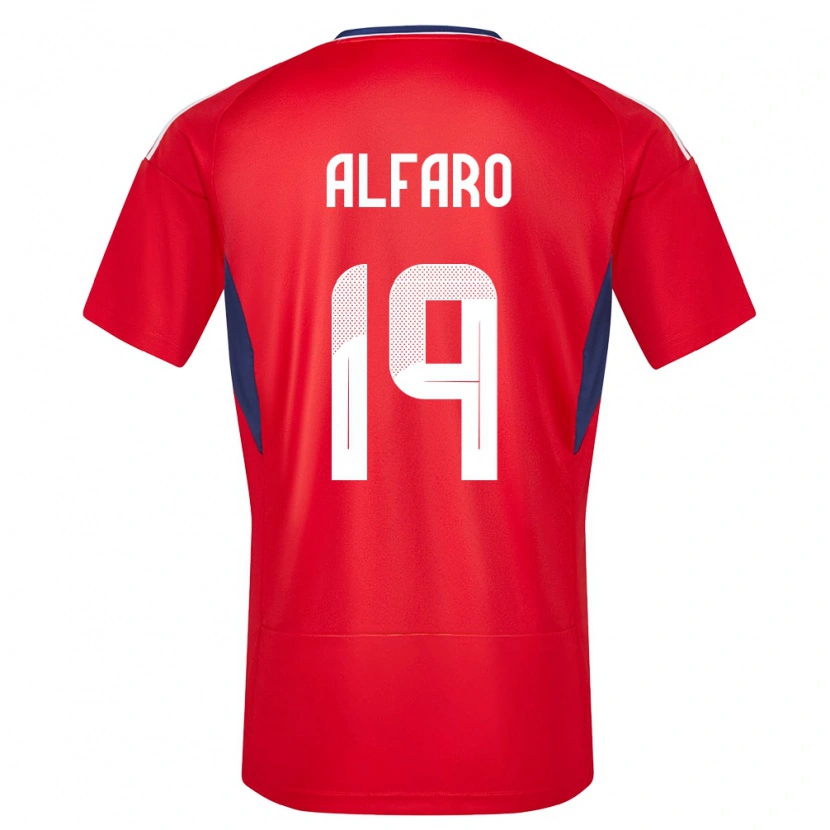 DanxenキッズコスタリカLeonardo Alfaro#19赤ホームシャツ24-26ジャージーユニフォーム