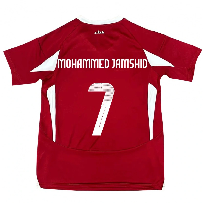 Danxenキッズカタールタフシン・ジャムシード#7赤ホームシャツ24-26ジャージーユニフォーム