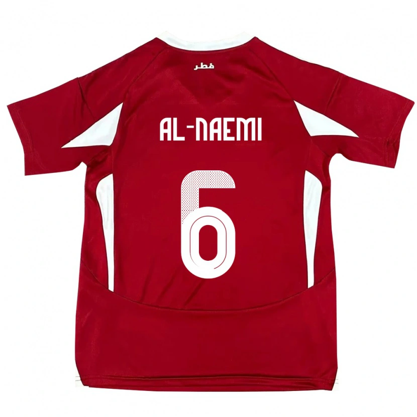 DanxenキッズカタールReem Al Naemi#6赤ホームシャツ24-26ジャージーユニフォーム