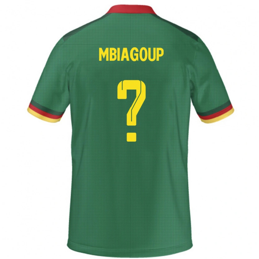 DanxenキッズカメルーンXavier Mbiagoup#0緑ホームシャツ24-26ジャージーユニフォーム