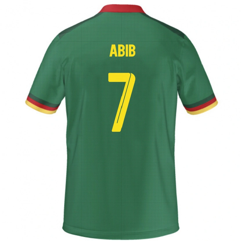 DanxenキッズカメルーンTize Abib#7緑ホームシャツ24-26ジャージーユニフォーム