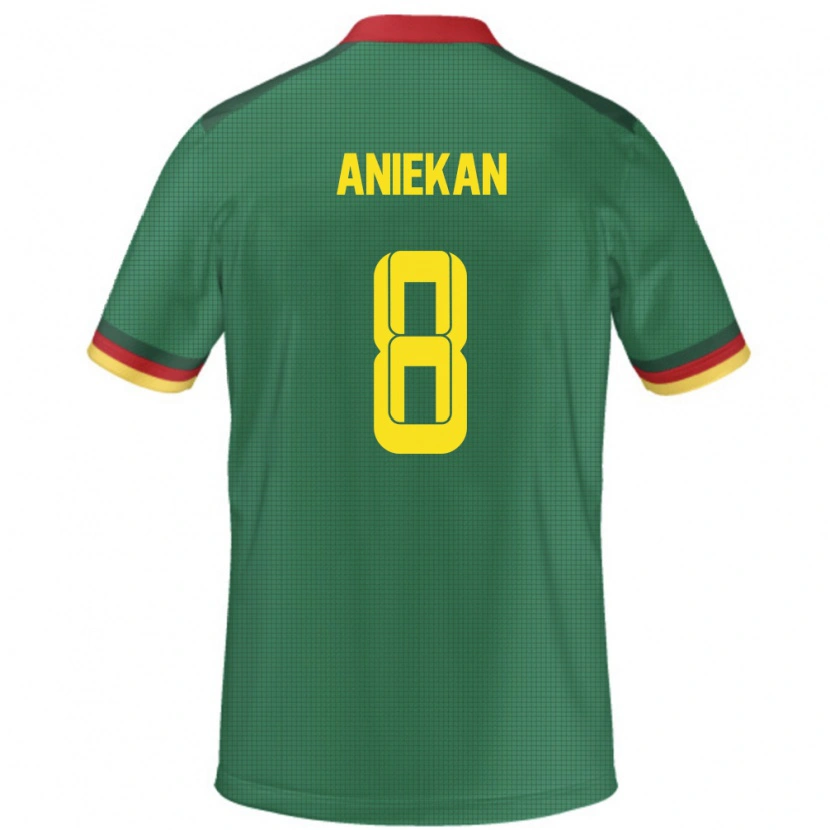 DanxenキッズカメルーンStephan Aniekan#8緑ホームシャツ24-26ジャージーユニフォーム