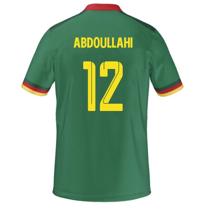 DanxenキッズカメルーンTidjani Ahmadou Abdoullahi#12緑ホームシャツ24-26ジャージーユニフォーム
