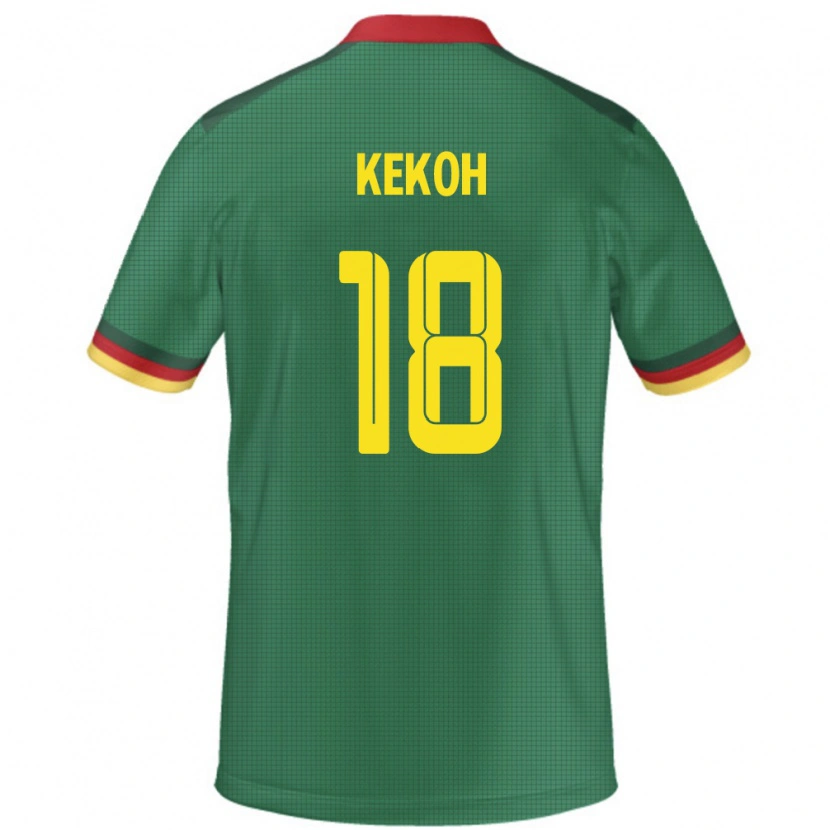 DanxenキッズカメルーンFelix Kekoh#18緑ホームシャツ24-26ジャージーユニフォーム