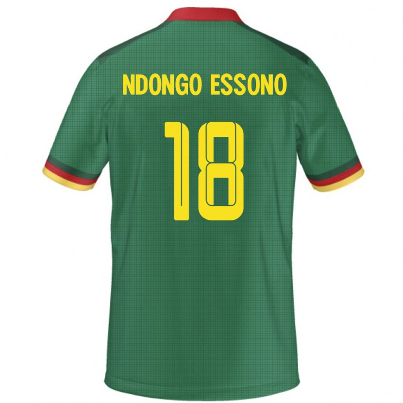 DanxenキッズカメルーンRodrigue Dipanda Ndongo Essono#18緑ホームシャツ24-26ジャージーユニフォーム