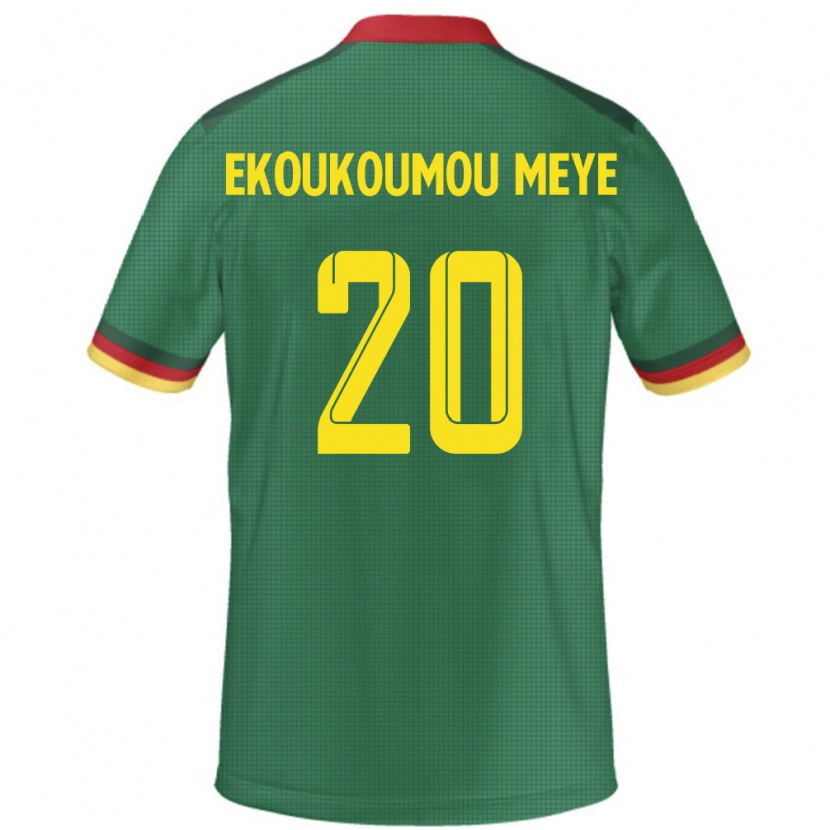 DanxenキッズカメルーンIvan Donald Ekoukoumou Meye#20緑ホームシャツ24-26ジャージーユニフォーム