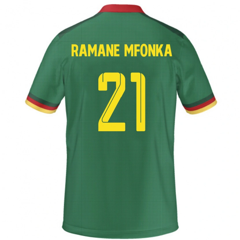 DanxenキッズカメルーンAbdel Ramane Mfonka#21緑ホームシャツ24-26ジャージーユニフォーム