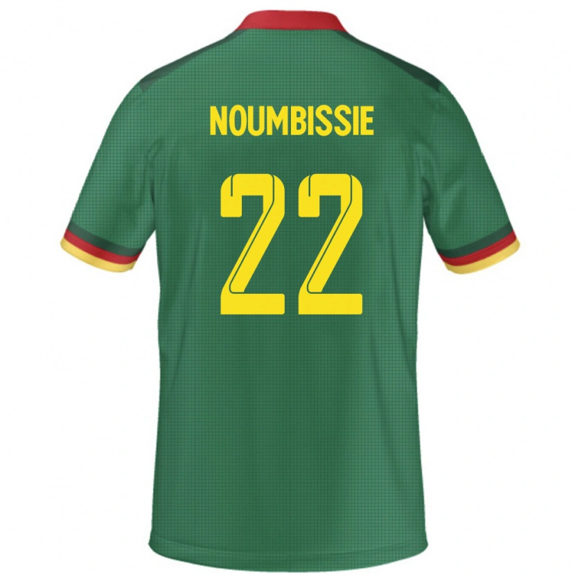 DanxenキッズカメルーンStéphane Noumbissie#22緑ホームシャツ24-26ジャージーユニフォーム