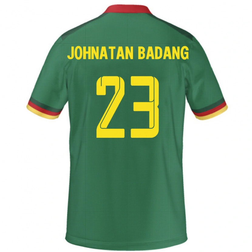 DanxenキッズカメルーンCédric Johnatan Badang#23緑ホームシャツ24-26ジャージーユニフォーム