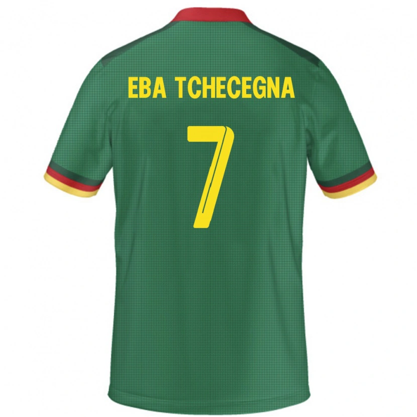 DanxenキッズカメルーンArnold Eba Tchecegna#7緑ホームシャツ24-26ジャージーユニフォーム