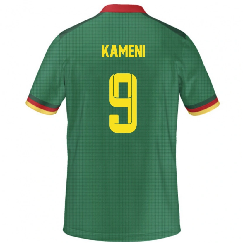 Danxenキッズカメルーンフローラ・カメニ#9緑ホームシャツ24-26ジャージーユニフォーム