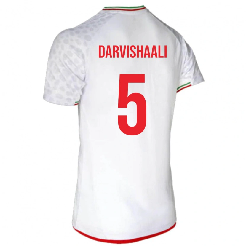 DanxenキッズイランErfan Darvishaali#5白ホームシャツ24-26ジャージーユニフォーム
