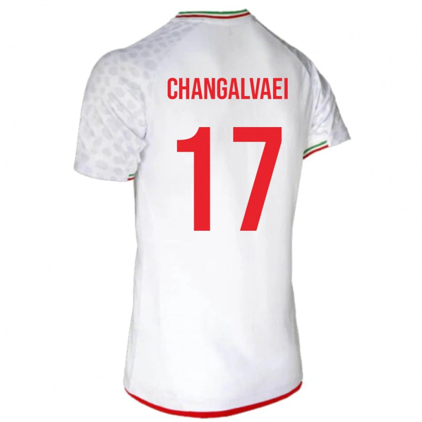 DanxenキッズイランAmirreza Changalvaei#17白ホームシャツ24-26ジャージーユニフォーム