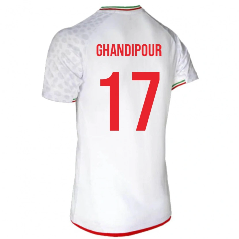DanxenキッズイランReza Ghandipour#17白ホームシャツ24-26ジャージーユニフォーム