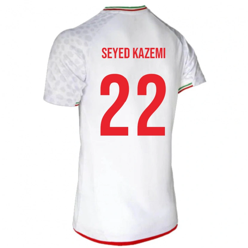 DanxenキッズイランArefeh Seyed Kazemi#22白ホームシャツ24-26ジャージーユニフォーム