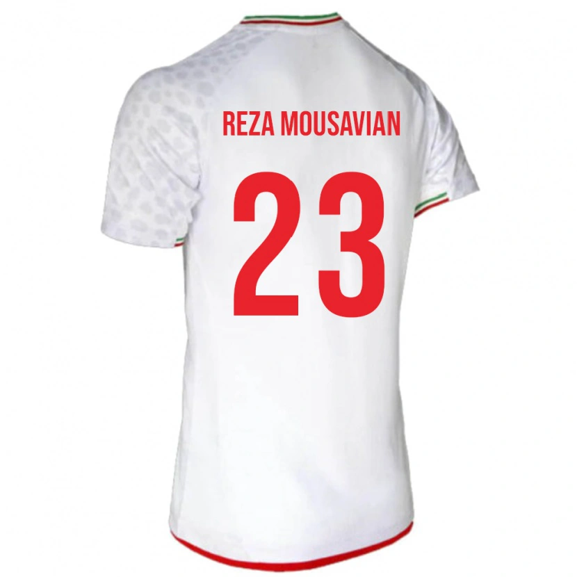 DanxenキッズイランSeyed Reza Mousavian#23白ホームシャツ24-26ジャージーユニフォーム
