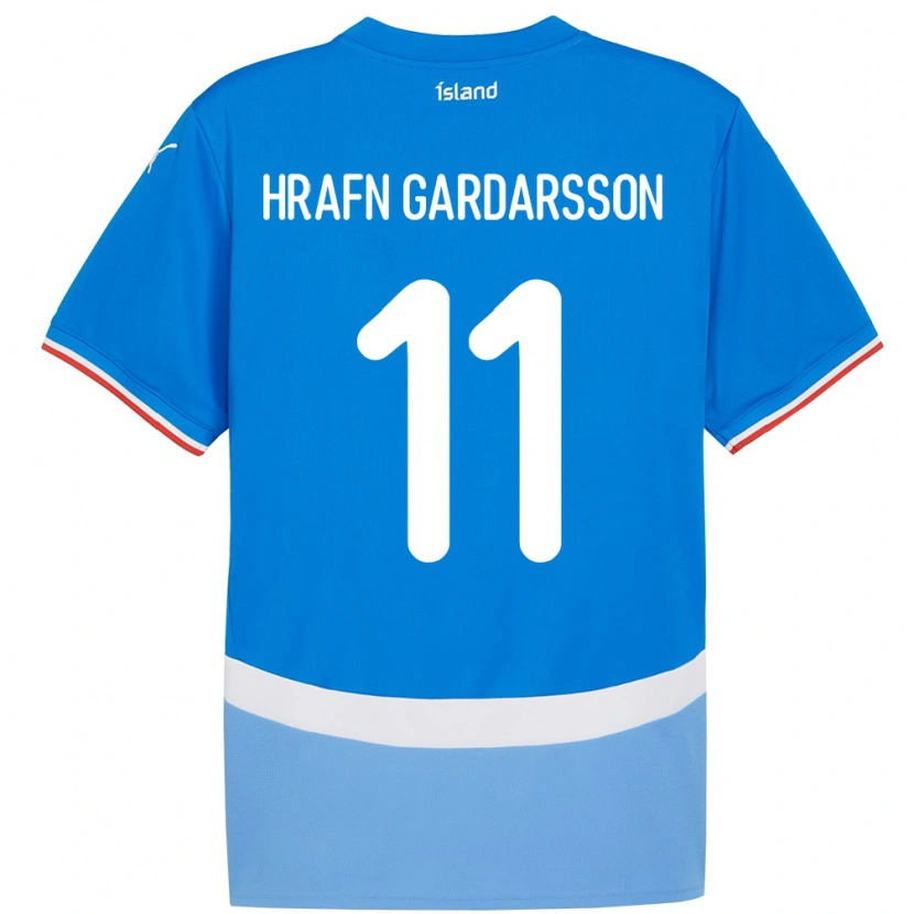 DanxenキッズアイスランドBjarki Hrafn Gardarsson#11青ホームシャツ24-26ジャージーユニフォーム