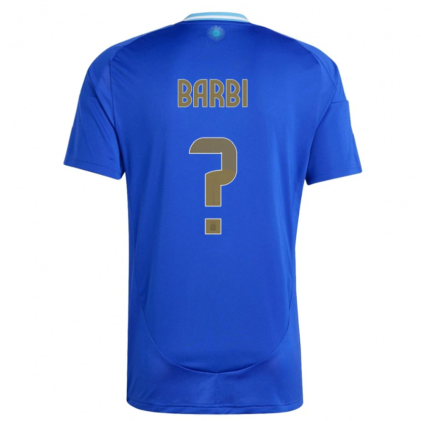 DanxenキッズアルゼンチンSantino Barbi#0青アウェイシャツ24-26ジャージーユニフォーム