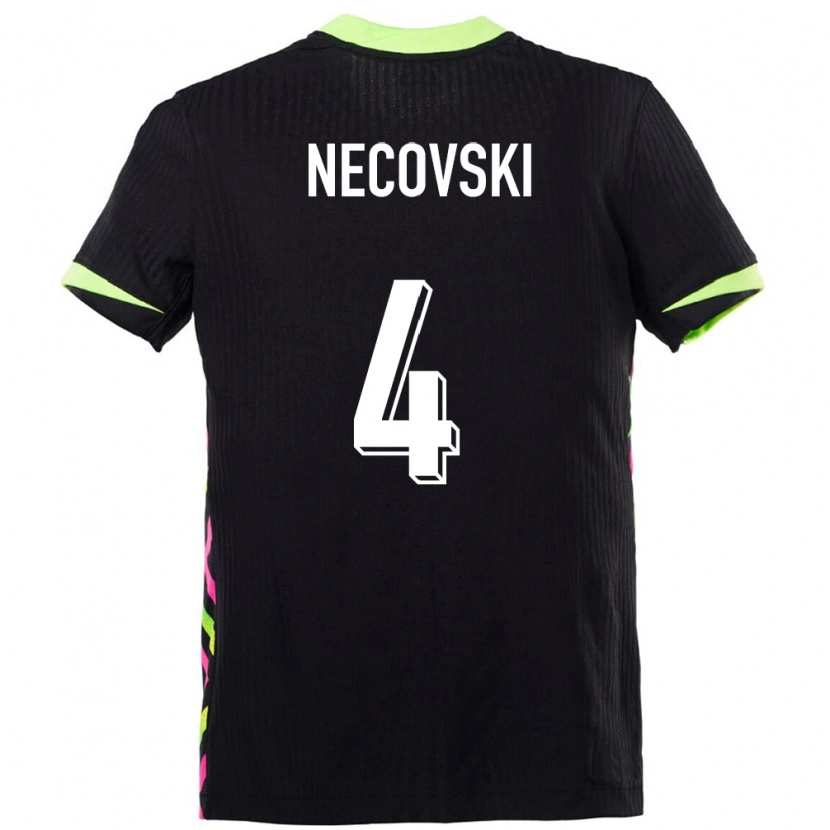DanxenキッズオーストラリアJayden Necovski#4ダークブルーアウェイシャツ24-26ジャージーユニフォーム
