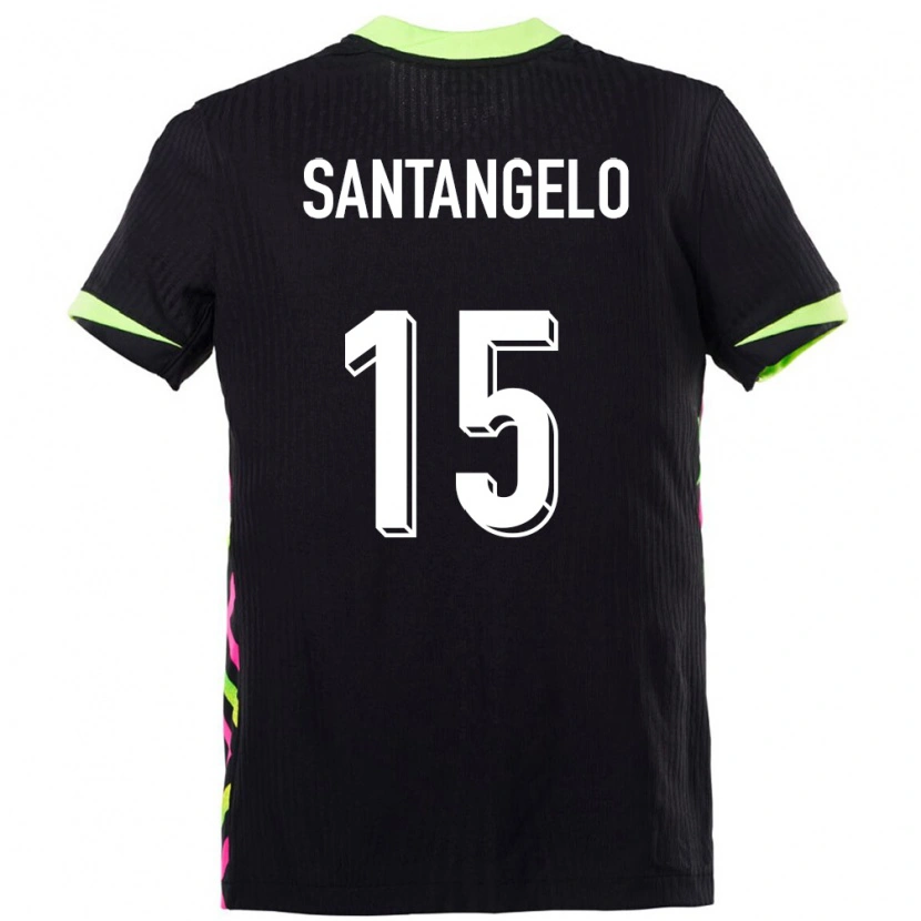 DanxenキッズオーストラリアMarco Santangelo#15ダークブルーアウェイシャツ24-26ジャージーユニフォーム