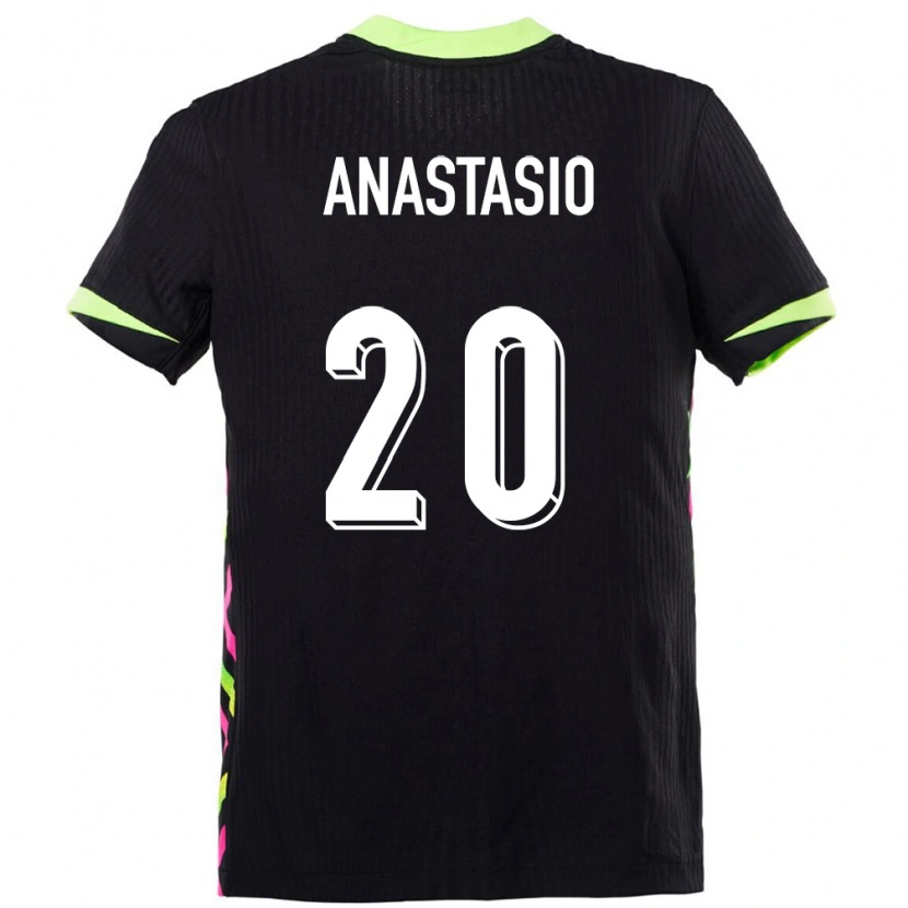 DanxenキッズオーストラリアMax Anastasio#20ダークブルーアウェイシャツ24-26ジャージーユニフォーム