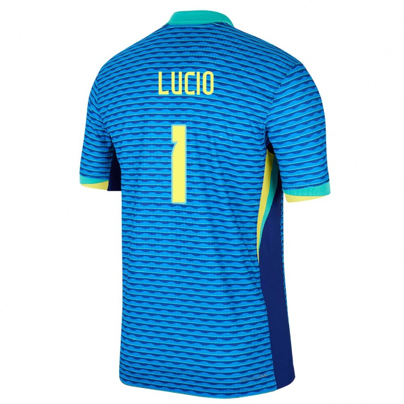 DanxenキッズブラジルJoão Lucio#1青アウェイシャツ24-26ジャージーユニフォーム